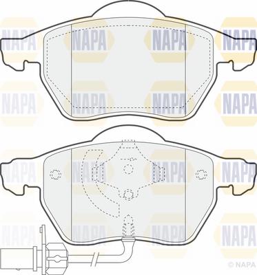 NAPA PBP7510 - Brake Pad Set, disc brake autospares.lv