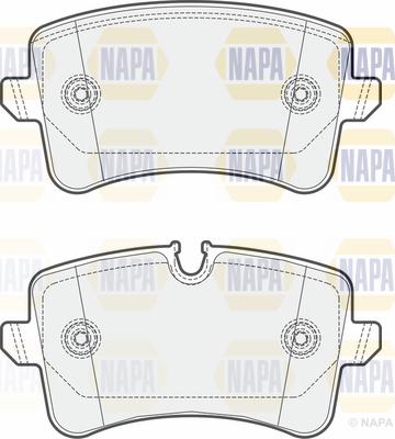 NAPA PBP7513 - Brake Pad Set, disc brake autospares.lv