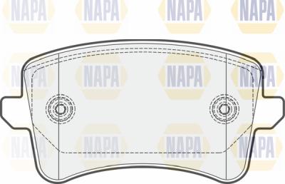 NAPA PBP7588 - Brake Pad Set, disc brake autospares.lv