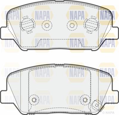 NAPA PBP7539 - Brake Pad Set, disc brake autospares.lv