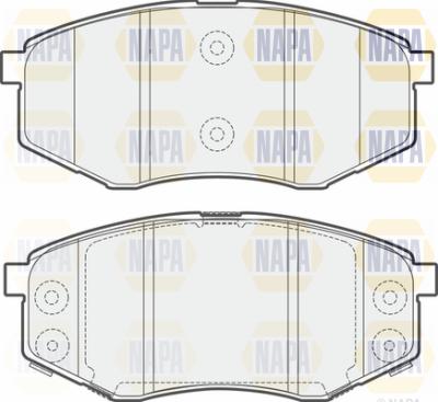 NAPA PBP7530 - Brake Pad Set, disc brake autospares.lv