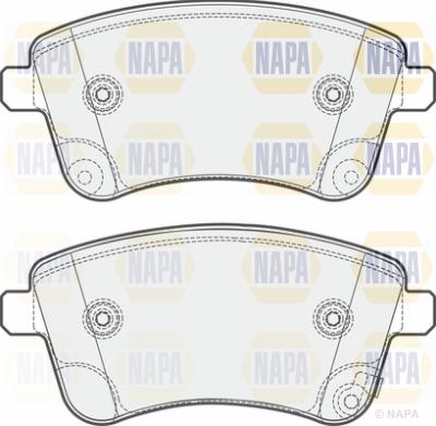 NAPA PBP7531 - Brake Pad Set, disc brake autospares.lv