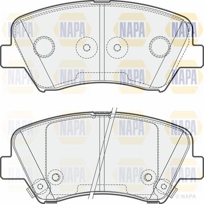 NAPA PBP7538 - Brake Pad Set, disc brake autospares.lv