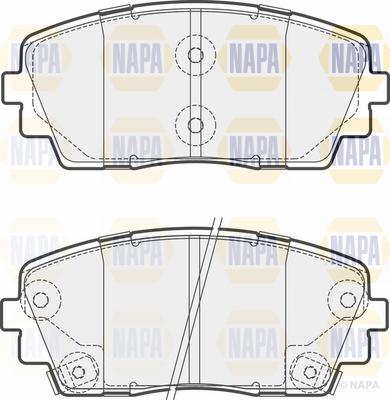 NAPA PBP7533 - Brake Pad Set, disc brake autospares.lv