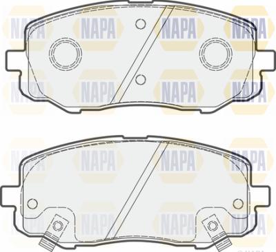 NAPA PBP7529 - Brake Pad Set, disc brake autospares.lv