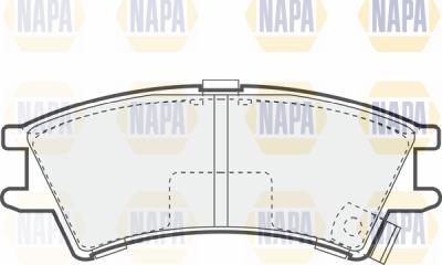 NAPA PBP7524 - Brake Pad Set, disc brake autospares.lv