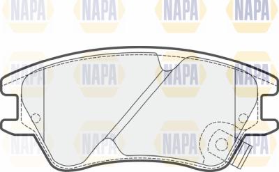 NAPA PBP7525 - Brake Pad Set, disc brake autospares.lv