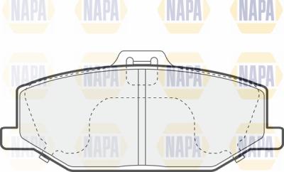 NAPA PBP7521 - Brake Pad Set, disc brake autospares.lv