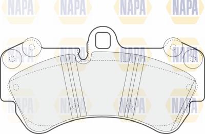 NAPA PBP7575 - Brake Pad Set, disc brake autospares.lv