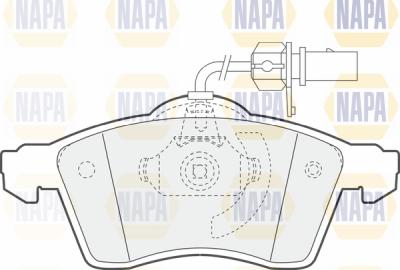 NAPA PBP7570 - Brake Pad Set, disc brake autospares.lv