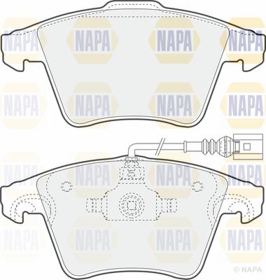 NAPA PBP7573 - Brake Pad Set, disc brake autospares.lv