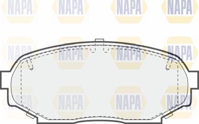 NAPA PBP7656 - Brake Pad Set, disc brake autospares.lv