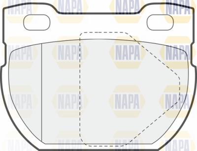 NAPA PBP7664 - Brake Pad Set, disc brake autospares.lv