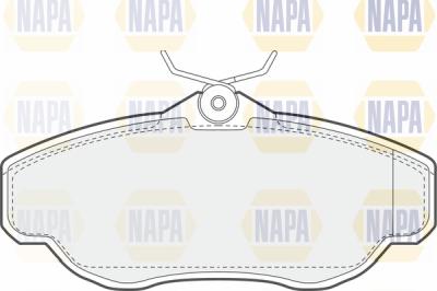 NAPA PBP7665 - Brake Pad Set, disc brake autospares.lv