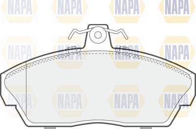 NAPA PBP7666 - Brake Pad Set, disc brake autospares.lv