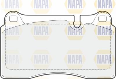 NAPA PBP7668 - Brake Pad Set, disc brake autospares.lv