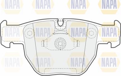 NAPA PBP7663 - Brake Pad Set, disc brake autospares.lv