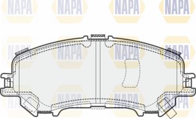 NAPA PBP7613 - Brake Pad Set, disc brake autospares.lv