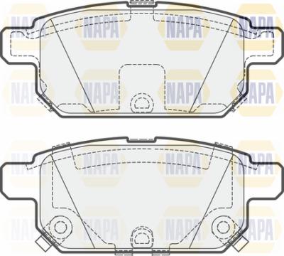 NAPA PBP7617 - Brake Pad Set, disc brake autospares.lv