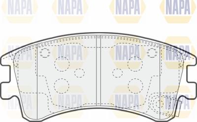 NAPA PBP7626 - Brake Pad Set, disc brake autospares.lv