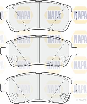 NAPA PBP7623 - Brake Pad Set, disc brake autospares.lv