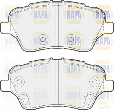 NAPA PBP7091 - Brake Pad Set, disc brake autospares.lv