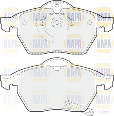 NAPA PBP7044 - Brake Pad Set, disc brake autospares.lv