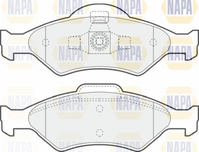 NAPA PBP7045 - Brake Pad Set, disc brake autospares.lv