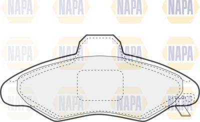 NAPA PBP7046 - Brake Pad Set, disc brake autospares.lv