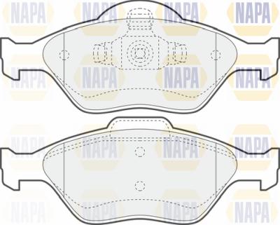 NAPA PBP7050 - Brake Pad Set, disc brake autospares.lv