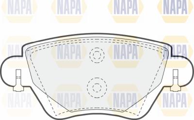 NAPA PBP7051 - Brake Pad Set, disc brake autospares.lv