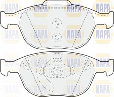 NAPA PBP7058 - Brake Pad Set, disc brake autospares.lv