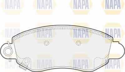 NAPA PBP7053 - Brake Pad Set, disc brake autospares.lv