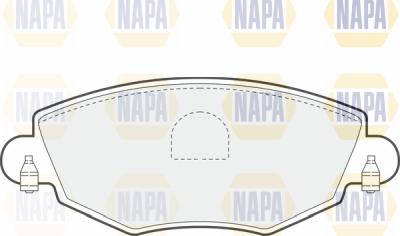 NAPA PBP7052 - Brake Pad Set, disc brake autospares.lv