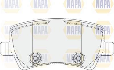 NAPA PBP7066 - Brake Pad Set, disc brake autospares.lv