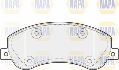 NAPA PBP7060 - Brake Pad Set, disc brake autospares.lv
