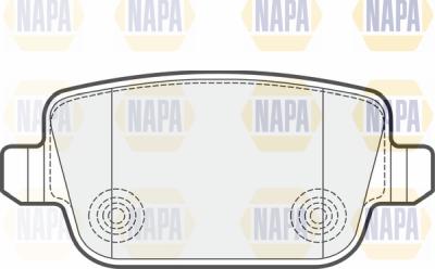 NAPA PBP7067 - Brake Pad Set, disc brake autospares.lv