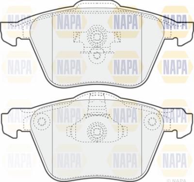 NAPA PBP7009 - Brake Pad Set, disc brake autospares.lv