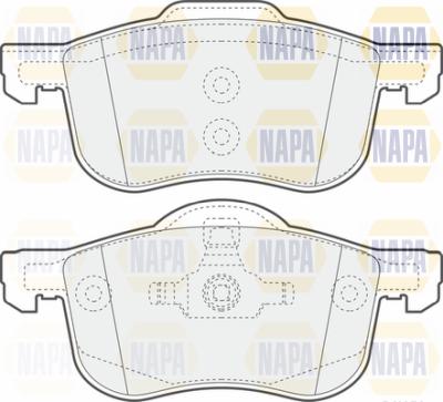 NAPA PBP7008 - Brake Pad Set, disc brake autospares.lv