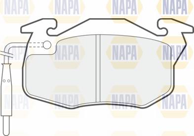 NAPA PBP7014 - Brake Pad Set, disc brake autospares.lv