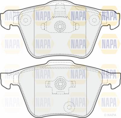 NAPA PBP7010 - Brake Pad Set, disc brake autospares.lv