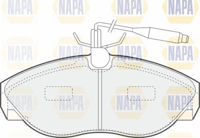 NAPA PBP7011 - Brake Pad Set, disc brake autospares.lv