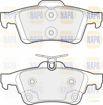 NAPA PBP7086 - Brake Pad Set, disc brake autospares.lv