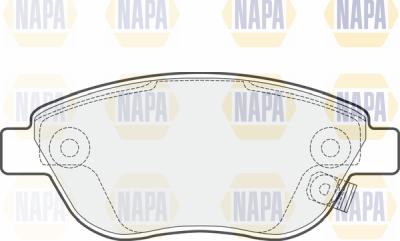 NAPA PBP7081 - Brake Pad Set, disc brake autospares.lv