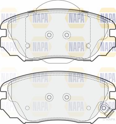 NAPA PBP7083 - Brake Pad Set, disc brake autospares.lv