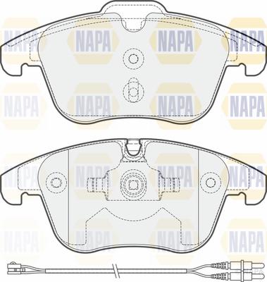 NAPA PBP7039 - Brake Pad Set, disc brake autospares.lv