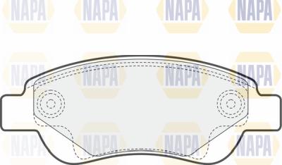 NAPA PBP7031 - Brake Pad Set, disc brake autospares.lv