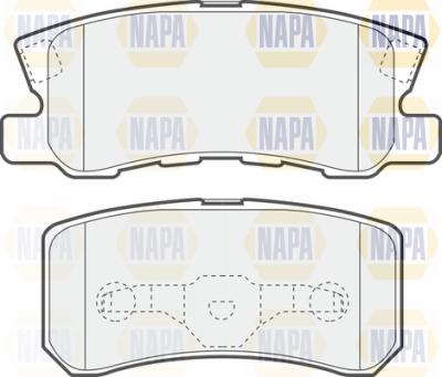 NAPA PBP7038 - Brake Pad Set, disc brake autospares.lv