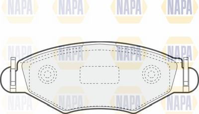 NAPA PBP7029 - Brake Pad Set, disc brake autospares.lv