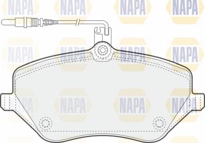 NAPA PBP7028 - Brake Pad Set, disc brake autospares.lv